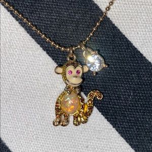 Betsey Johnson monkey necklace